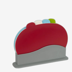 Набор овальных досточек разделочных 4 шт 30*20см