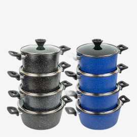 Набір каструль з антипригарним покриттям 4шт 3/3,5/4/5л з кришками