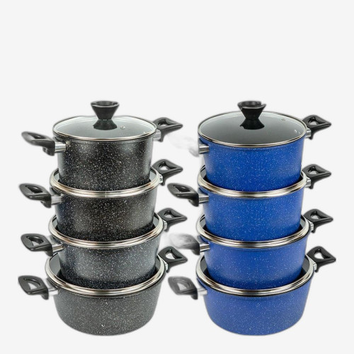 Набор кастрюль с антипригарным покрытием 4шт 3/3,5/4/5л с крышками