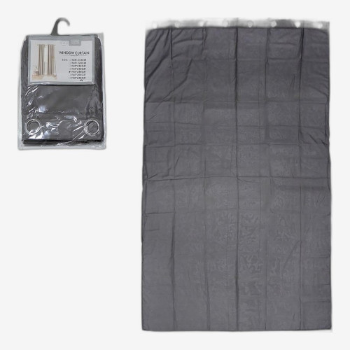 Штора на металлических люверсах 140*250см №1-697