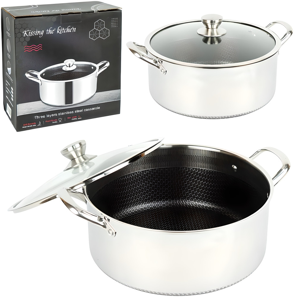 Каструля Ø 30 см з антипригарним покриттям якісний для щоденного приготування