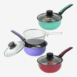 Сотейник-фритюрница 2л D24см с антипригарным покрытием и крышкой