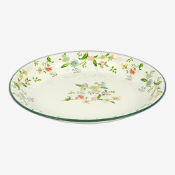 Поднос эмалированный D36см с цветочным рисунком круглый 7043-29