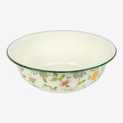 Миска эмалированная 7л D36см с цветочным рисунком 7043-27