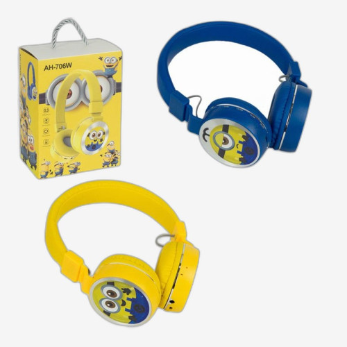 Наушники накладные  Bluetooth с мультяшным персонажем AG-706W