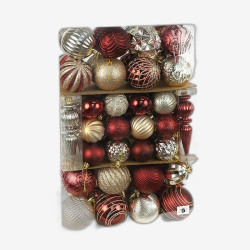 Набор елочных украшенний 74шт 