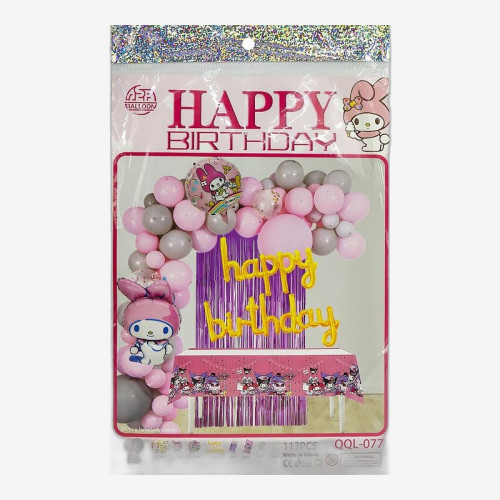 Набор воздушных шаров 113шт для создания фотозоны QQL-077/1404-23