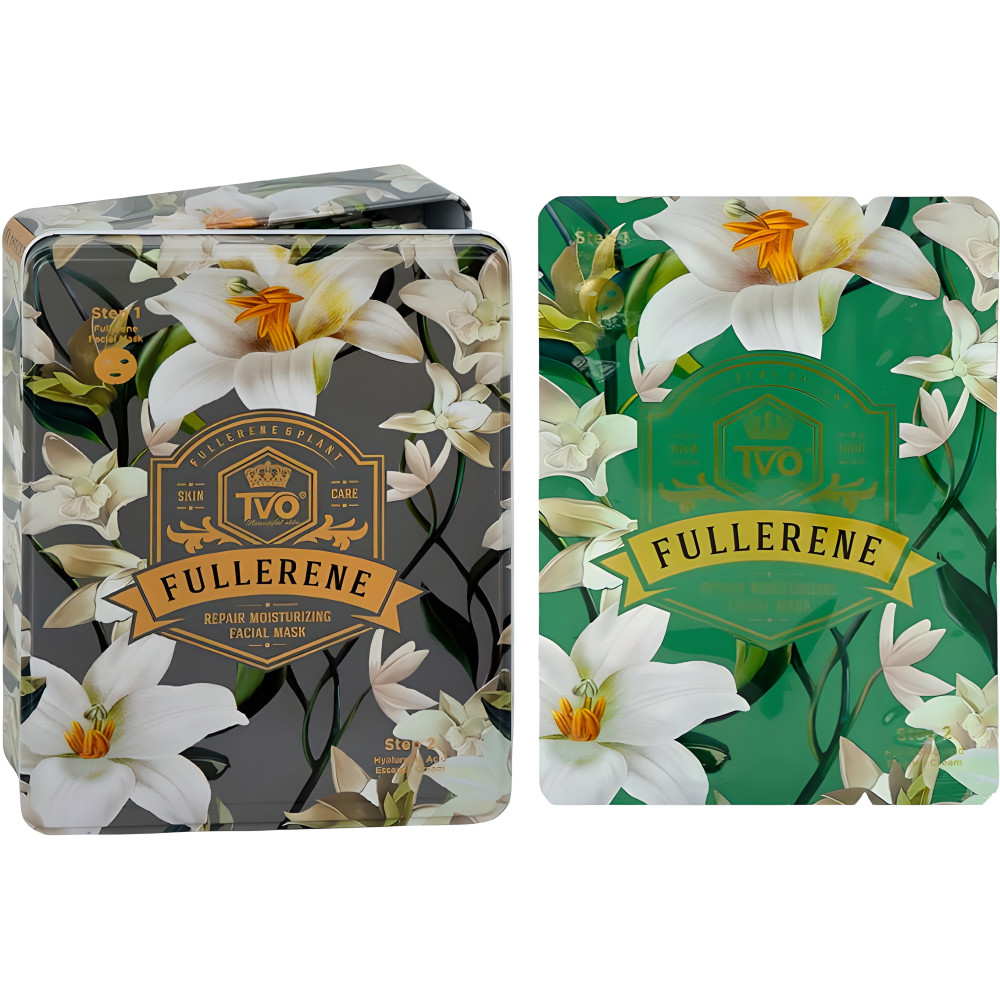 Маска двоступенева 36г з кремом 10шт Фулерен