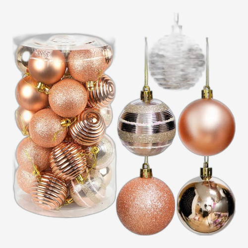 Набор елочных шаров 25шт D6см 