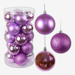 Набор елочных шаров 20шт D8см 