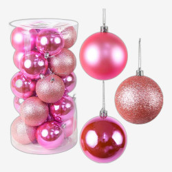 Набор елочных шаров 20шт D8см 