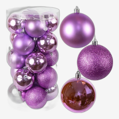 Набор елочных шаров 20шт D9см 