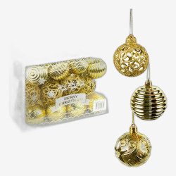Набор елочных шаров 24шт D6см 