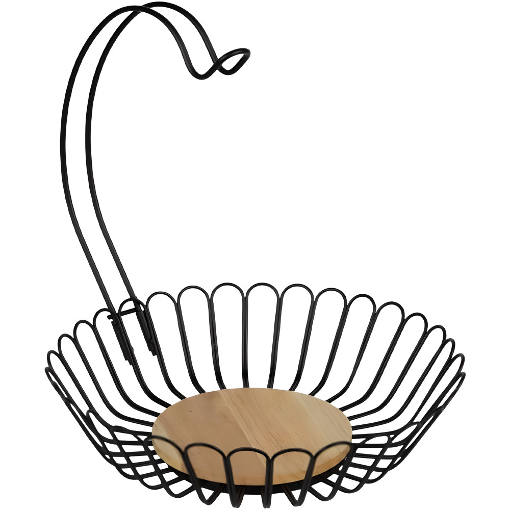 Фруктівниця металева з гачком для бананів