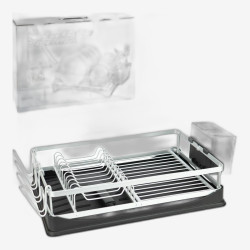 Сушилка для посуды 41*10*30см настольная с поддоном и держателями 409/1141