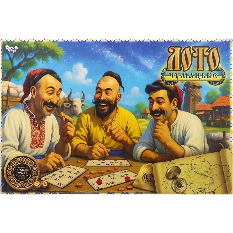 Лото «Чумацьке» настольная игра деревянные бочонки