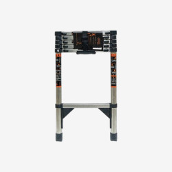 Телескопическая лестница из нержавеющей стали 2,3 м