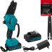 Аккумуляторная мини-цепная пила 18V, шина 4″ + 6″, 15/20 см, кейс + коробка (ASR744)