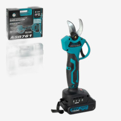 Аккумуляторный секатор 21V, срез до 25 мм, батарея 1500 mAh, кейс + коробка (ASR768/761)
