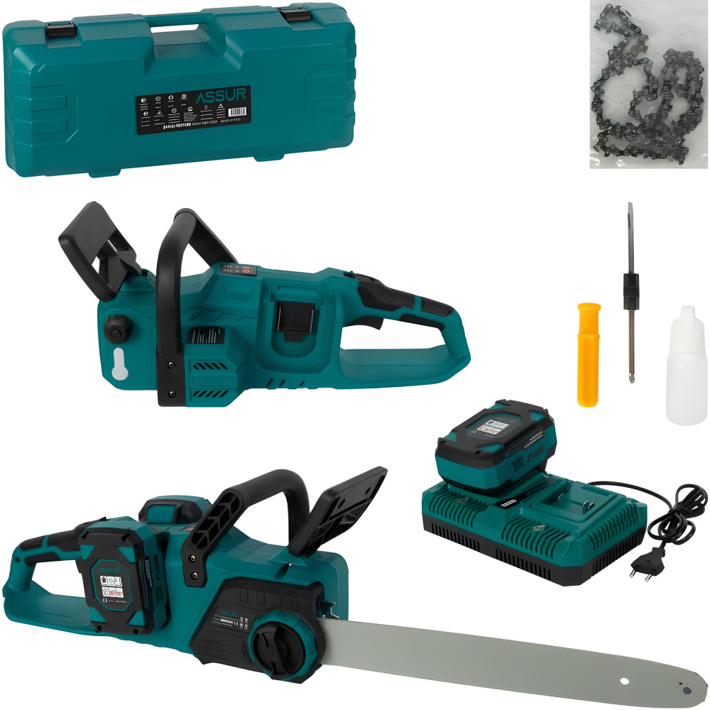 Цепная пила 21V шина 16″ бесщёточный