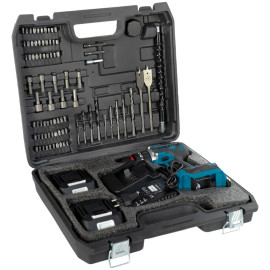 Аккумуляторная ударная дрель 21V бесщеточная, патрон 10мм в кейсе (ASR013)