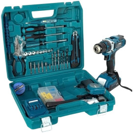 Аккумуляторная дрель 10мм 12V с металлическим патроном, (полный набор аксессуаров) (ASR000/LD-18)