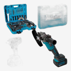 Аккумуляторный набор 2-в-1: углошлифовальная машина 125 мм + гайковёрт 280 Нм, 21V (ASR1017)