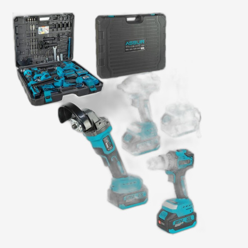 Аккумуляторный набор инструментов 6-в-1, 21V, бесщеточный, с кейсом (ASR1206)