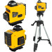 Лазерный уровень 16 линий аккумуляторный, со штативом в кейсе + коробка (ASR927)