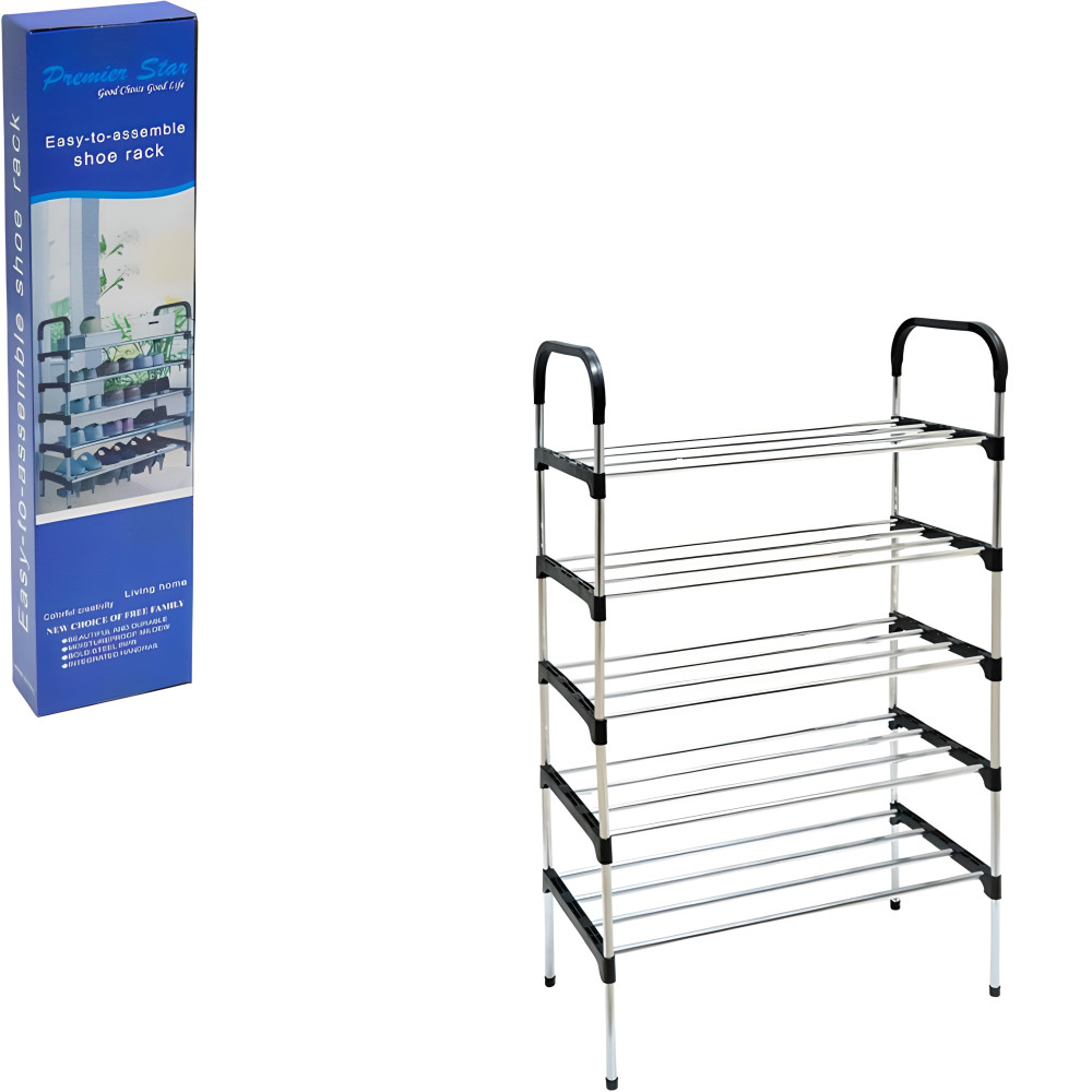 Поличка для взуття 5-ярусна 54×28×105 см для організації простору вдома