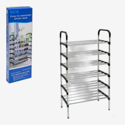 Полиця для взуття 6-ярусна 54*28*123 см TW333-6