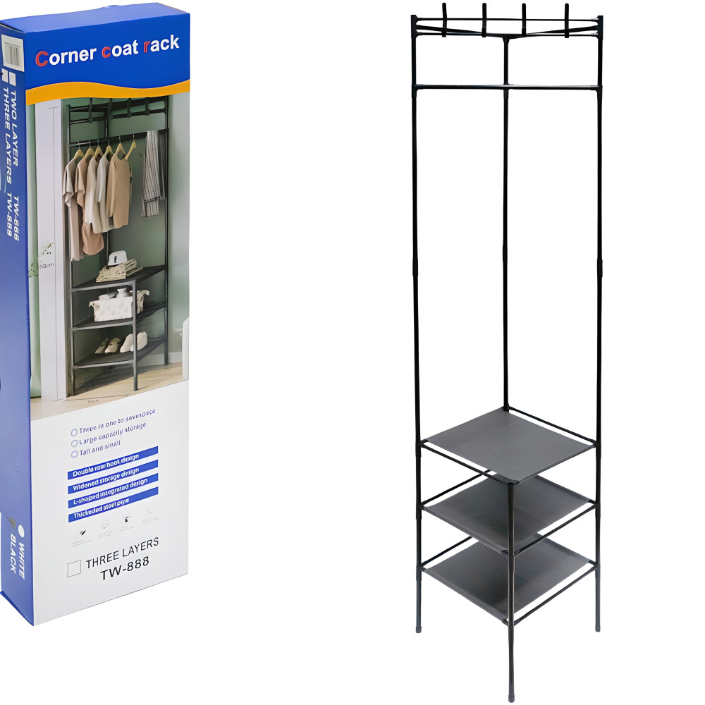 Вішалка для одягу 188×40×40 см для організації простору вдома