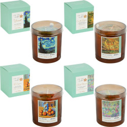 Ароматична свічка 460 г «Pictures» у скляному стакані 9×7 см