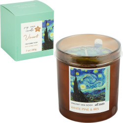 Ароматична свічка 460 г «Pictures» у скляному стакані 9×7 см