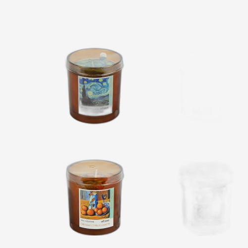 Ароматична свічка 460 г «Pictures» у скляному стакані 9×7 см