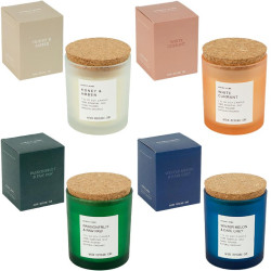 Ароматична свічка 490 г «Nordic home» у скляному стакані 10×7 см