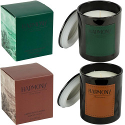 Ароматична свічка 480 г «Harmony» у стакані з кришкою 9×7 см