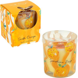 Ароматична свічка 460 г «Sunshine rayo» у скляному стакані 9×7,5 см