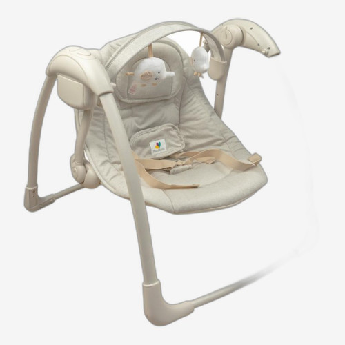 Детский убаюкивающий центр, 3–11 кг, 5 скоростей качания, 7 мелодий, вибрация (Mastela 6511) бежевый