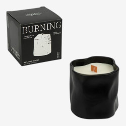 Свеча ароматическая 500 г «Сандал и агаровое дерево» в кашпо 8,5*8 см AXW2022