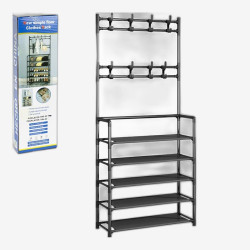 Стойка-вешалка с 5 полками для одежды и обуви 172*77*62 см TW5-60-1