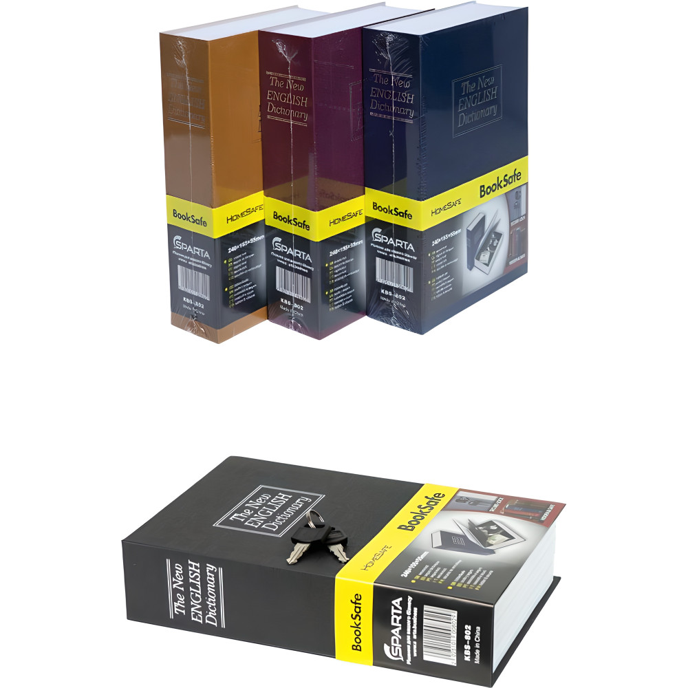 Сейф-книга малий для зберігання з ключем