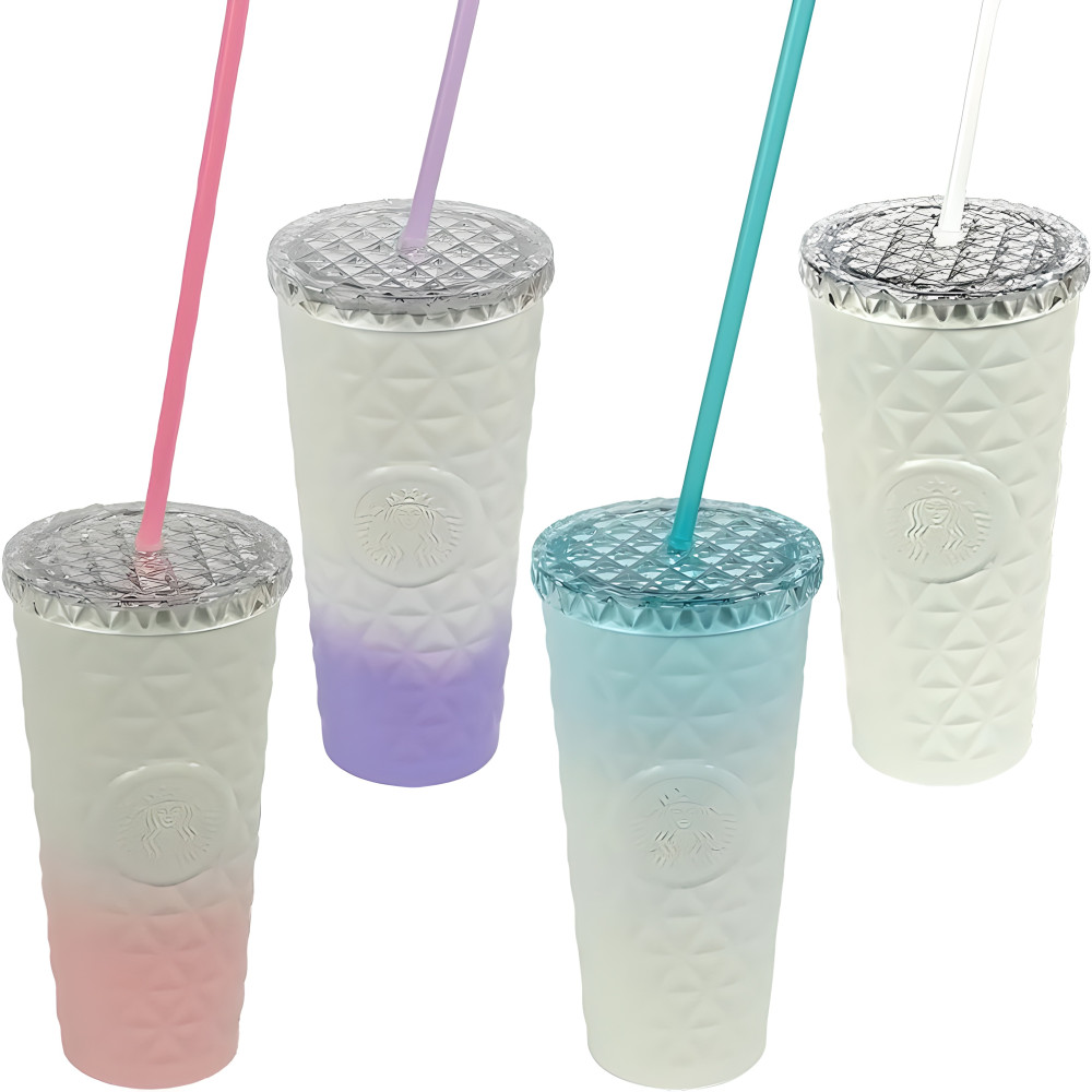 Термостакан 800 мл з нержавіючої сталі з трубочкою