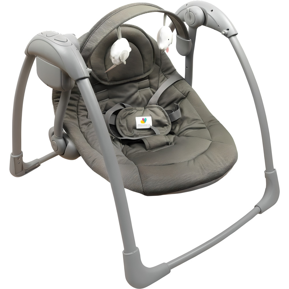 Центр укачивающий Mastela 6599 серый 3-11 кг 5 скоростей 7 мелодий