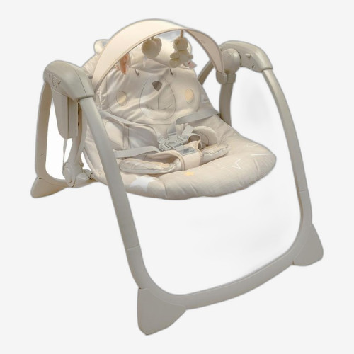 Детский убаюкивающий центр с пультом управления, 3–11 кг, 5 скоростей, 7 мелодий (Mastela 6512) бежевый