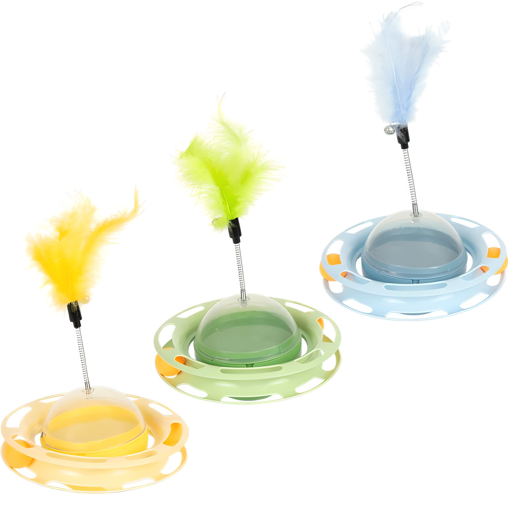 Іграшка для кішок інтерактивна з кульками та пружинкою D19