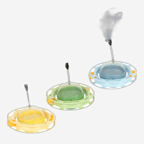 Інтерактивна іграшка для котів із кульками та пружинкою D19 см 267 г