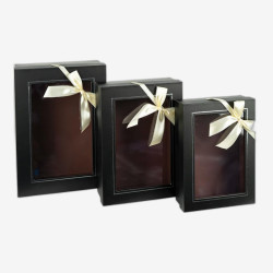 Набір подарункових коробок 3 шт BLACK