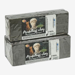 Пластилин скульптурный 800г RUDIX серый