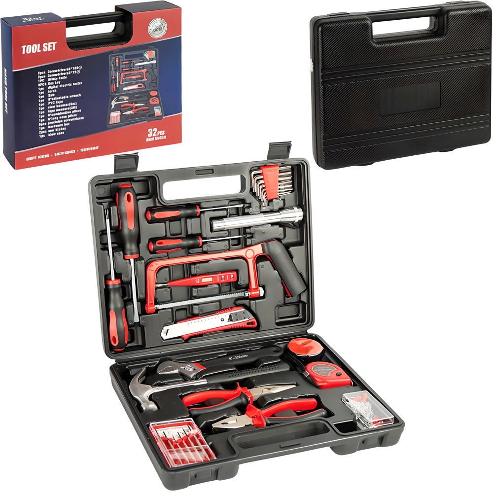 Набор ручных инструментов 32 предмета в кейсе, универсальный